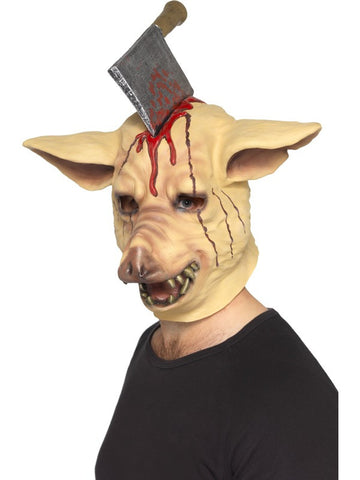 Deluxe Overhead Pig Mask w/Knife