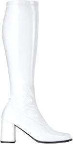 Go Go White Boots Zip-up