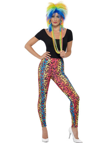 Neon Leopard Print Leggings