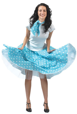 Rock n Roll Skirt Blue(Including Layered Petticoat)