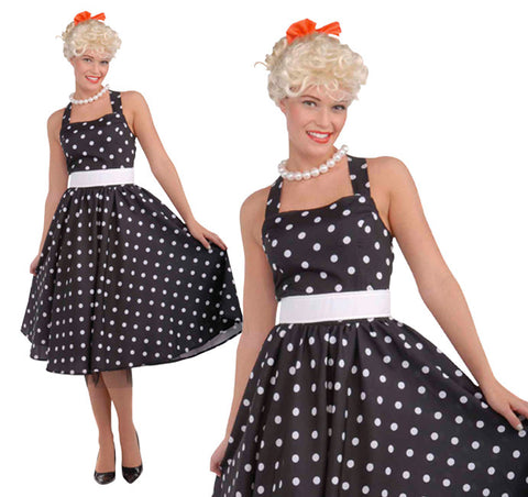 50'S Cutie Dress Black