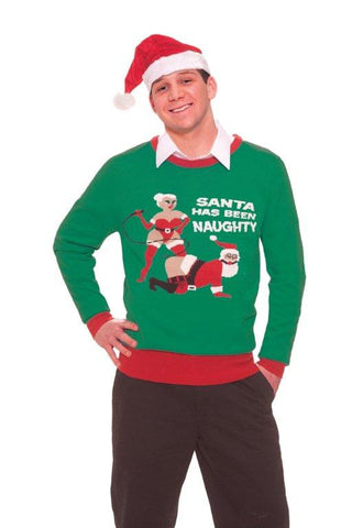 Christmas Jumper-Naughty Santa