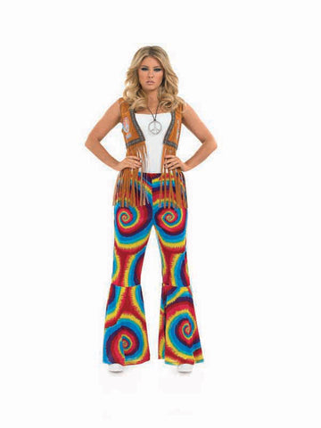 Hippy Tie Dye Flares