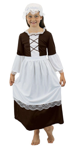 Girls Brown Tudor Maid