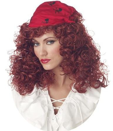 Pirate Wig & Bandana-Auburn