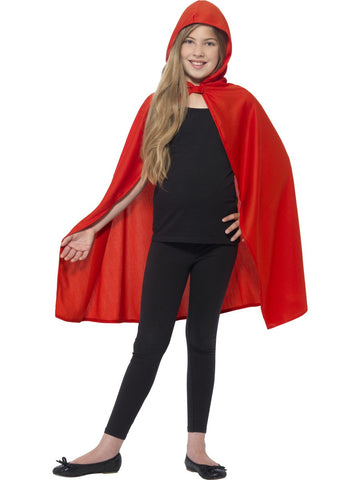 Boy / Girl Hooded Red Cape