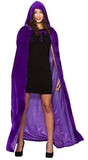 Velvet Purple Hooded Cape Deluxe