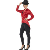 Sequin Red Tailcoat Jacket