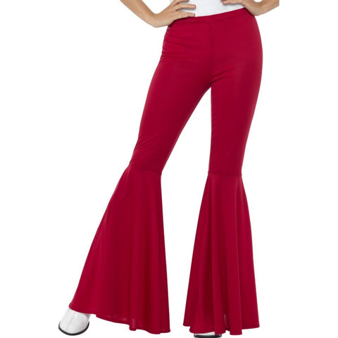 Flared Red Ladies Trousers