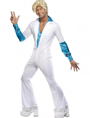 Disco Man White Jumpsuit