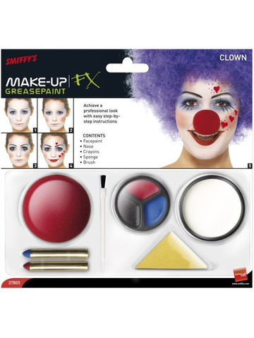 Clown Makeup and Nose