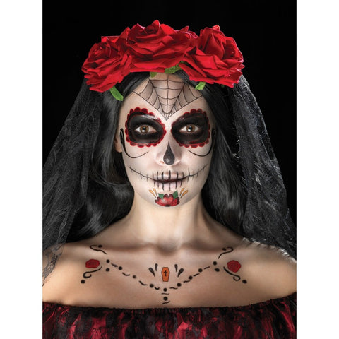 Day of the Dead Face Web Make Up Kit