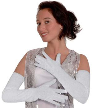 White Opera Gloves