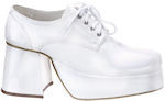 Platform Men's Shoes-White