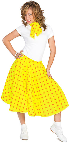 Rock n Roll Skirt Yellow(Including Layered Petticoat)