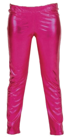 Metallic Trousers-Pink