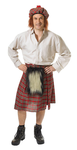 Scots Kilt  Hat & Sporran Set