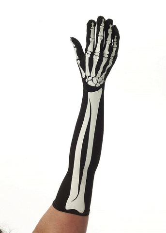 Skeleton  Lady Long Gloves