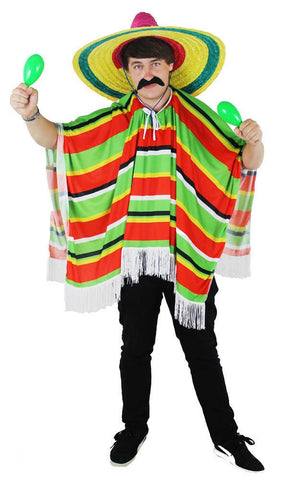Multicolour Mexican Poncho