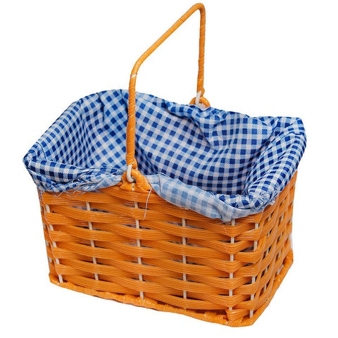 Blue Gingham Basket