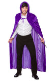 Velvet Purple Hooded Cape Deluxe