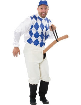 Blue Comedy Jockey