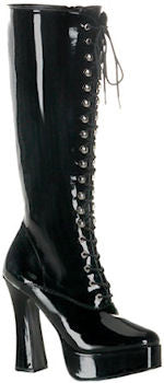 Lace-up Boots Black Platform