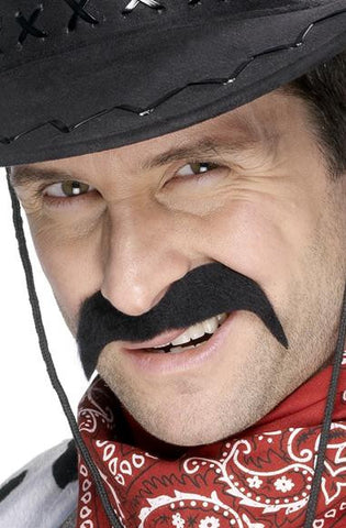 Cowboy Moustache-Black
