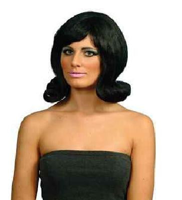 60s Style Wig-Black