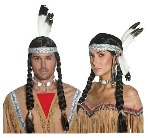 Native Indian Wig-Unisex