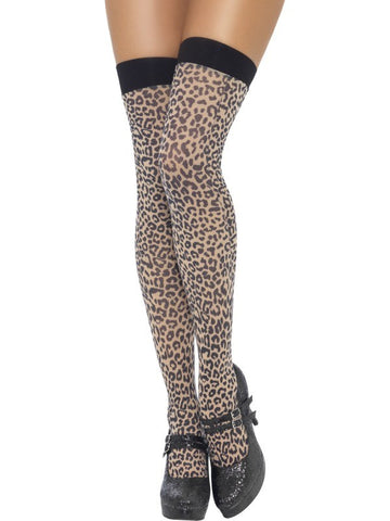 Leopard Print Hold-Ups