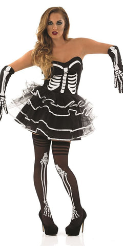 Skeleton Tutu Dress-Plus