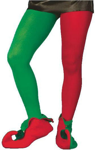 Red and Green Elf Tights