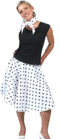 Rock n Roll Skirt White(Including Layered Petticoat)