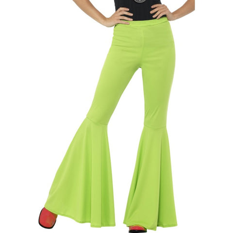 Flared Green Ladies Trousers