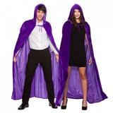 Velvet Purple Hooded Cape Deluxe